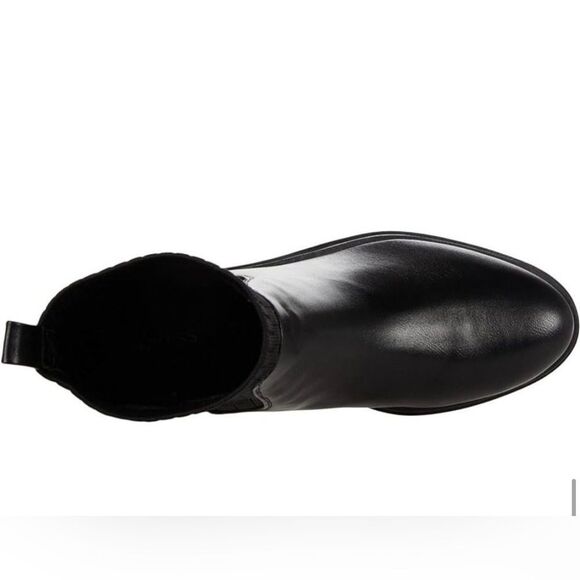 Guess - Women’s Keanna Black Knit Leather Chelsea Booties - Size 8 - Picture 4 of 6